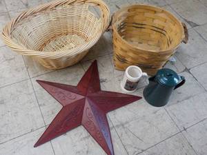 Baskets, Metal Star, Minnesota Mug ...