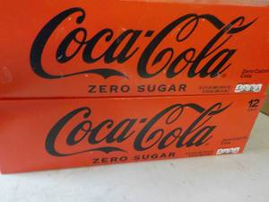 2 - 12 packs Zero Sugar Coca Cola ...