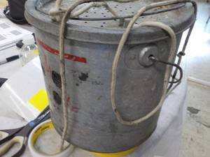 Metal Vintage Minnow Bucket needs T...