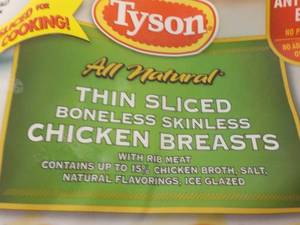 2 - 36 oz Frozen Pkgs Tyson Boneles...