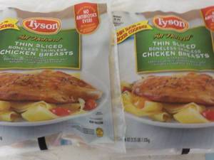 2 - 36 oz Frozen Pkgs Tyson Boneles...