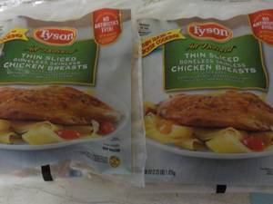 2 - 36 oz Frozen Pkgs Tyson Boneles...
