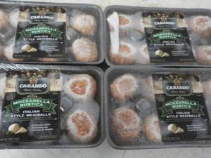 4 Frozen 1 lb. PKgs Carando Mozzar...