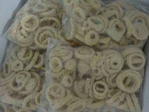 4 Frozen Bags Onion Rings...