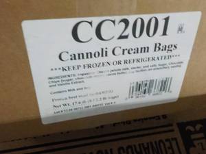 8 - 2.2 lb. Bags Frozen Cannoli Cre...