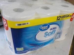 12 Mega Rolls Great Value 2 Ply Toi...