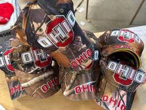 lot 14 image: 13 New Camo Ohio Hats