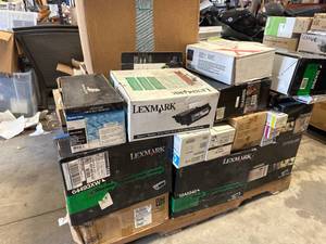 lot 33 image: Pallet of New Toners, Cartridges, etc. (at least $1500 at Retail)