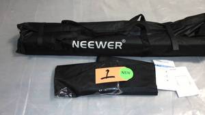 Neewer 8ftX10ft Metal Adjustable Photography Backdrop Stand Kit and Clips