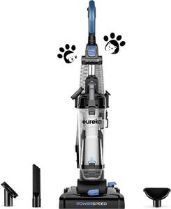 Eureka PowerSpeed Bagless Upright Vacuum Cleaner Pet Turbo Black NEU181A 810040943324
