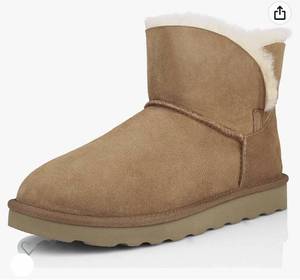 WaySoft Genuine Australia Sheepskin Snow Winter Boots for Women Size W8