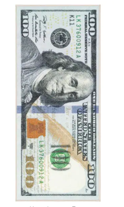 100-Dollar-Bill Non-Slip-Rubberback Rug-22-in-x-53-in-Multicolor-STK3112-22X53206261840