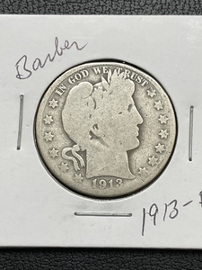1913-D Barber Half Dollar