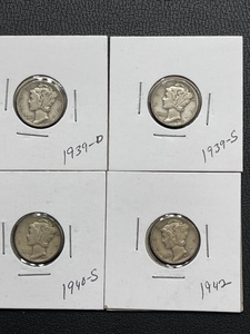 Mercury Silver Dimes