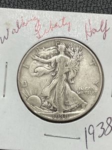 1938 Walking Liberty Half Dollar