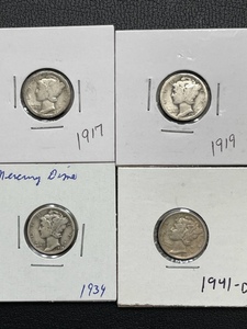 Mercury Silver Dimes