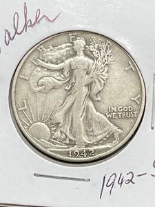 1942-S Walking Liberty Half Dollar