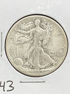 1943 Walking Liberty Half Dollar