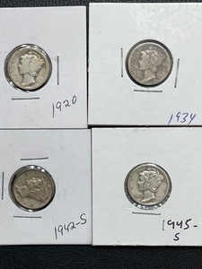 Mercury Silver Dimes