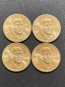 Uncirculated Thomas Jefferson Dollar Coins
