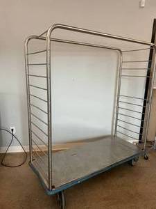 MSRP $3000 Pedigo Large Stainless Steel Transport Storage Central Supply Cart - Good Working Condition