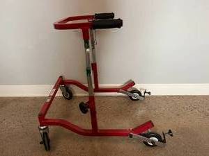 MSRP $400 Wenzelite Rehab Gait Trainer&nbspAnterior Safety Roller, Extra Wide, Pediatric, Red - Like New Condition