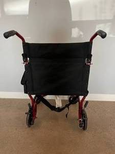 Fantastic Ultra Lightweight Folding Transport Chair - Like New Condition