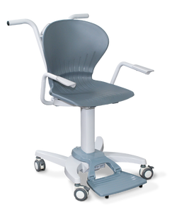 MSRP $1800 Rice Lake Healthweigh Mobile Digital Chair Scale with Swing-up Arms and Flip-up Footrests 660lb Capacity - Great Working Condition