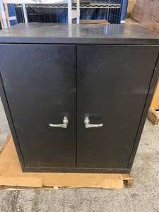 Metal 2 Shelf Storage Cabinet