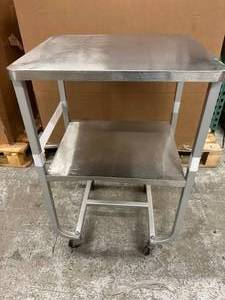 MSRP $750 Vintage 2 Tier Stainless Steel Medical Instruments Tools Equipment Table Cart - Great Condition