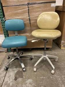 Royal and A-dec DentalDoctors Height Adjustable Chairs - Minor Wear To Both