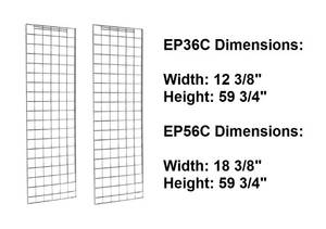 MSRP $500  1 Case (6 Each Per Case) NEW In BOX Metro EP36C Super Erecta Enclosure Panels, Chrome,&nbsp12.38 x 59.75