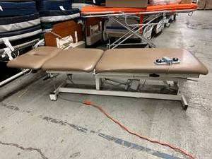 MSRP $3500&nbspArmedica AM-350 Power HI-LO Chiropractic Physical Therapy Treatment Table wFootswitch Control Lifts Up To 400lbs - Great Working Condition - No Tears