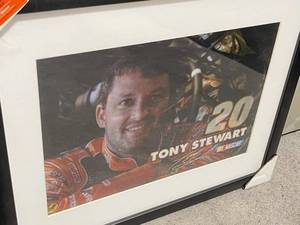 lot 17 image: NASCAR Tony Stewart Thought Works Walk & Watch Lenticular Wall Dcor (18 x 22)