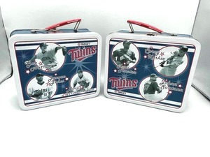 lot 47 image: Two Vintage Minnesota Twins  Target Lunch Boxes (Never Used)