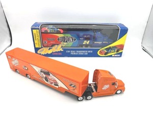 lot 56 image: 164 Scale NASCAR Signature Series Jeff Gordon Transporter with Premier Stock Car & 164 Scale Tony Stewart Home Depot Transporter