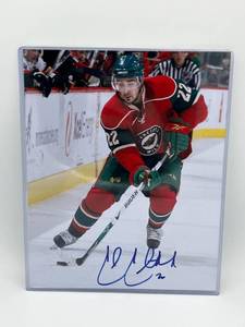 lot 66 image: Minnesota Wild Cal Clutterbuck #22 Autographed 8 x 10 Photo - No COA
