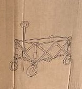 lot 102 image: LACAL Black Folding Wagon