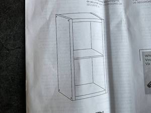 lot 123 image: ClosetMaid White Wood 2-Cube Storage Shelf Organizer with Open Back