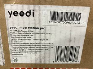 lot 150 image: Yeedi Mop Station Pro 4-in-1 Robot Vacuum and Mop