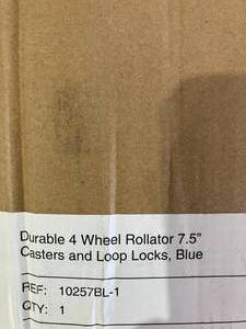 lot 162 image: Drive Medical Blue Steel 4-Wheel Rollator Walker With Seat