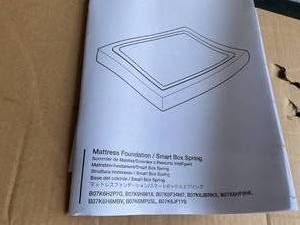 lot 136 image: Amazon Basics 5 inch Smart Box Spring Queen Size Mattress Foundation