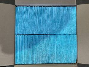 lot 186 image: Avalon Papers Blue 3-Ply TissuePoly - Box of 500