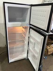 lot 192 image: Frigidaire 7.5 cu ft. Platinum Series Stainless Steel 2-Door Apartment Refrigerator with Freezer