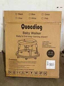 lot 194 image: Quocdiog Foldable Black and Grey Baby Walker