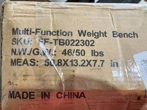 lot 197 image: FINER FORM Multi-Functional Adjustable Weight Bench for Total Body Workout