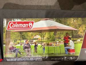 lot 59 image: Coleman 13 x 13 ft.  Pop Up UPF 50 Sun ShelterCanopy