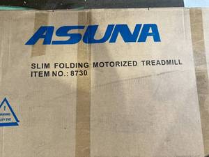 lot 72 image: Sunny Health & Fitness Asuna  Slim Folding Motorized Treadmill with Speakers