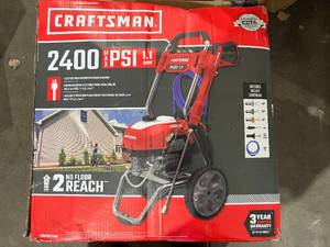 lot 78 image: CRAFTSMAN Electric Cold Water 2400 PSI 1.1-GOM Corded Pressure Washer