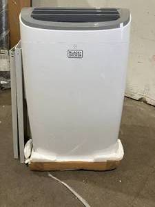lot 79 image: BLACKDECKER 8,000 BTU Portable White Air Conditioner with Remote Control